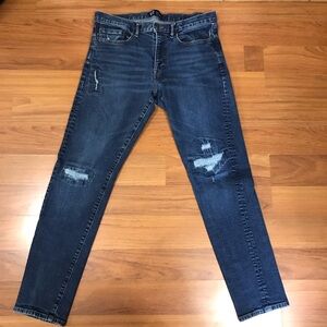 GAP Mens Distressed Slim Taper Jeans Size 34W 32L